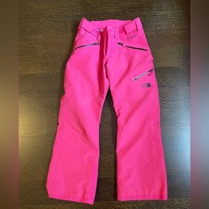North Face Freedom ski pants Fuchsia - Girls size Med (10/12)